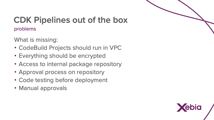 Problems with CDK pipelines
