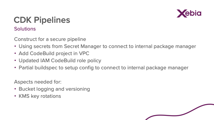 CDK pipelines construct